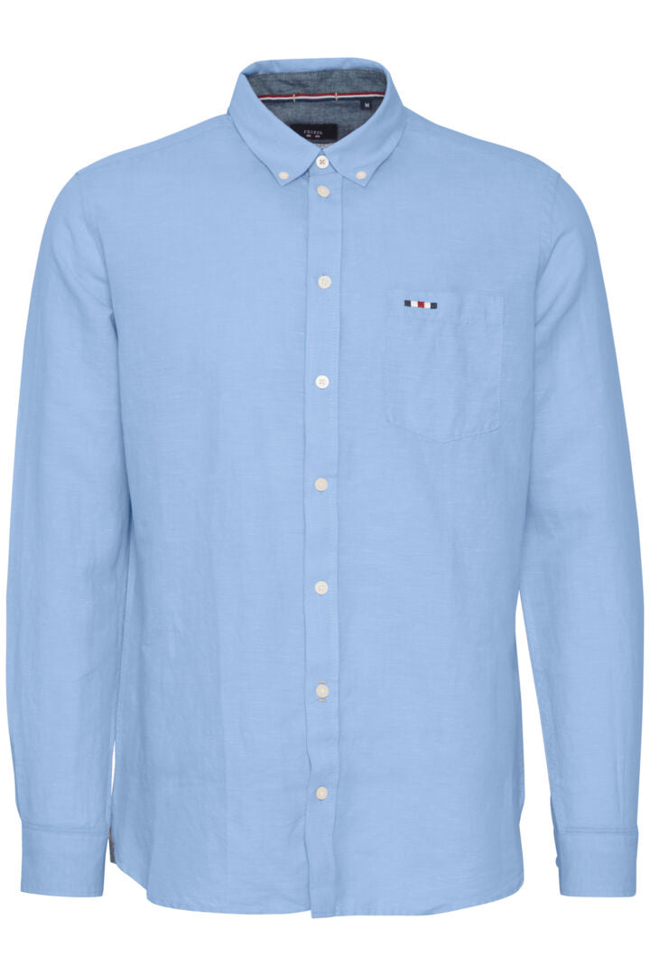 FQSteven linen combo LS shirt