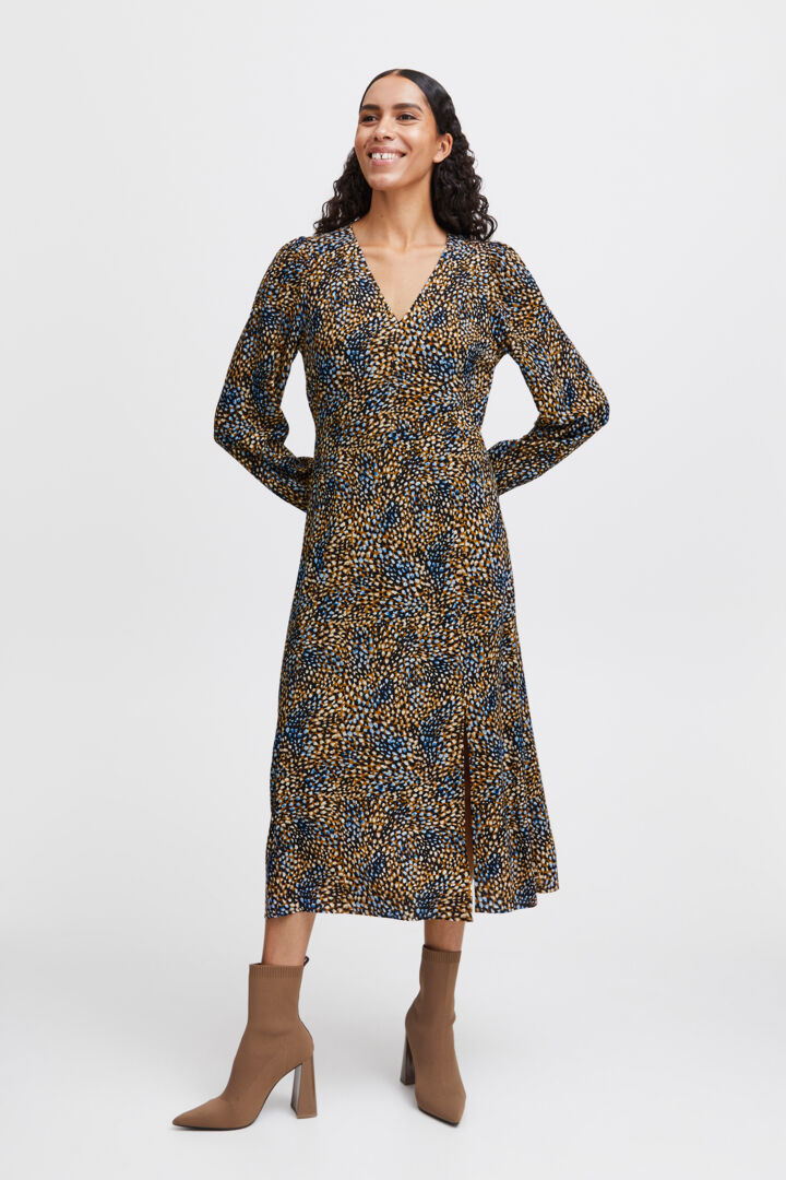 BYJOSA VNECK MIDI DRESS -