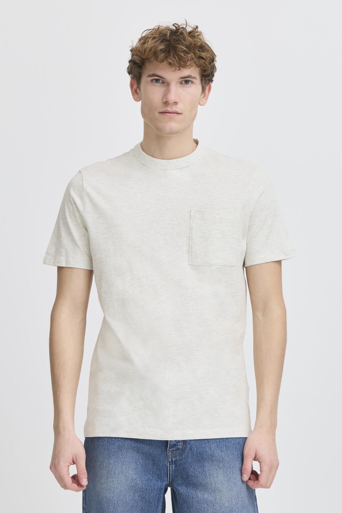 CFJASPER mélange tee with chest pocket