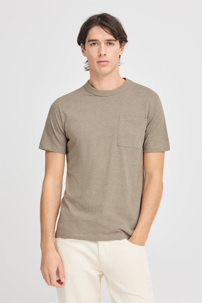 CFJASPER mélange tee with chest pocket