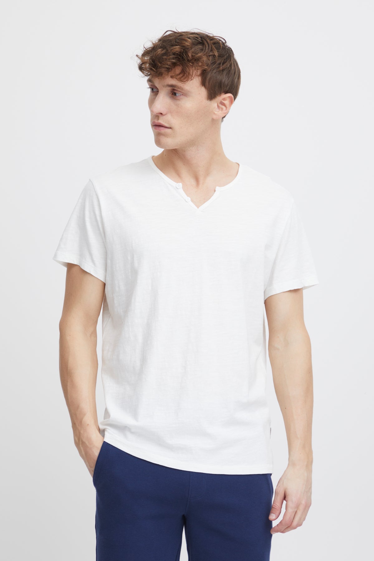 BHAston split neck tee