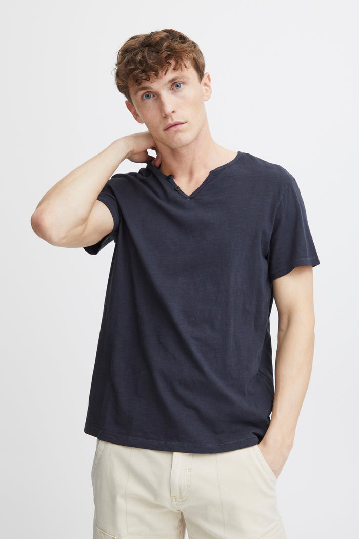 BHAston split neck tee