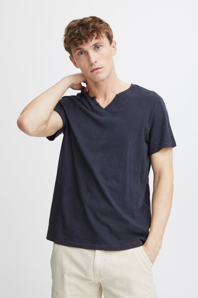 BHAston split neck tee