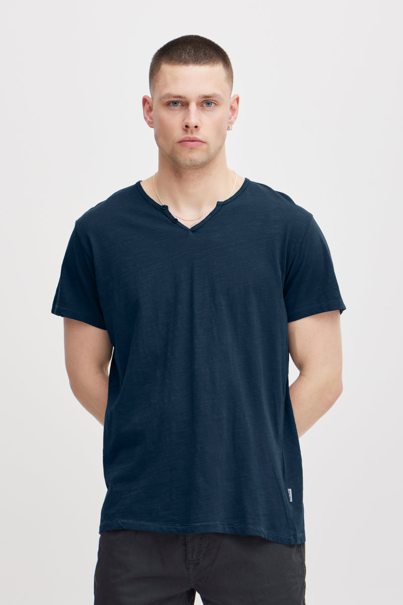 BHAston split neck tee