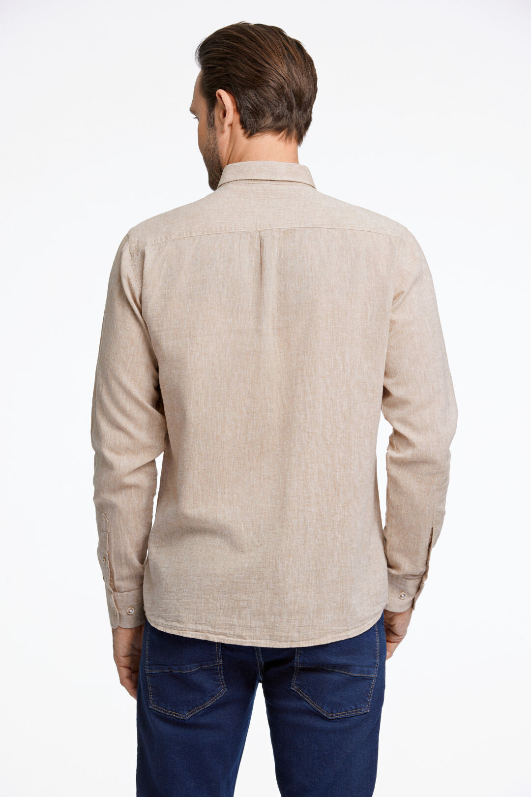 Cotton/linen shirt L/S