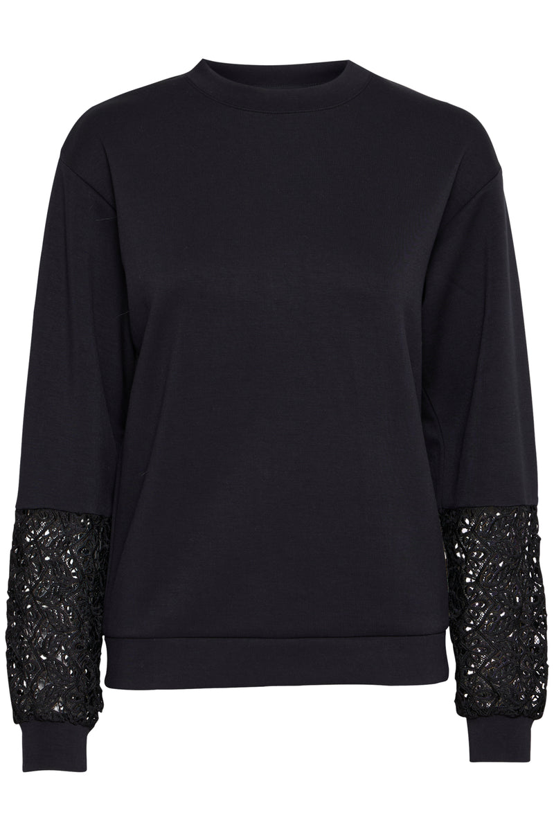 BYPUSTI LACE SWEATSHIRT -