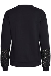 BYPUSTI LACE SWEATSHIRT -