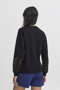 BYPUSTI LACE SWEATSHIRT -