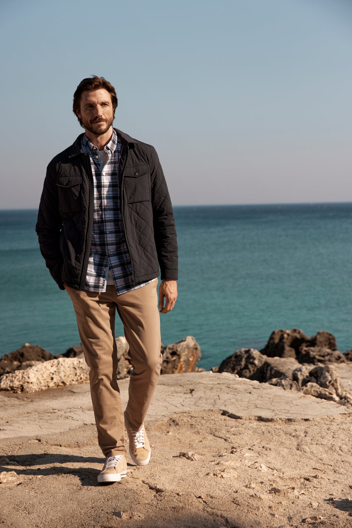 FQSTEVEN oxford check  LS shirt