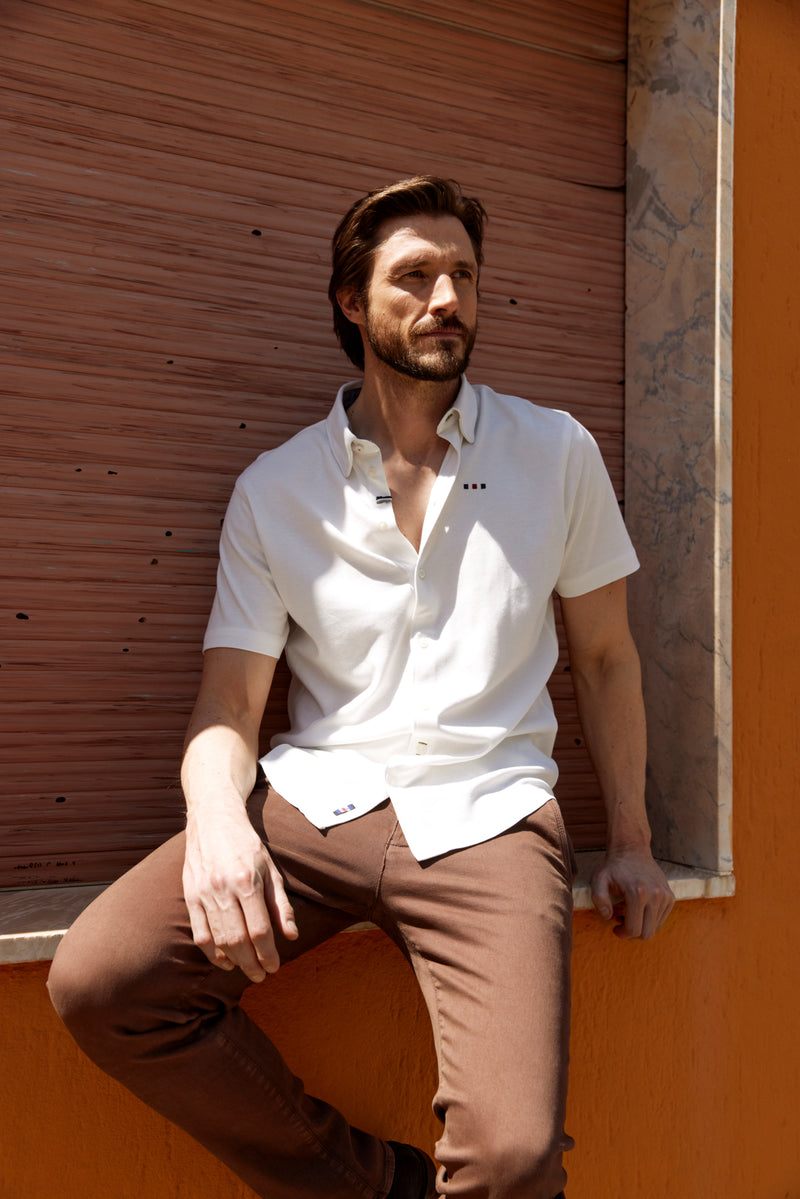 FQSTEVEN linen combo SS shirt