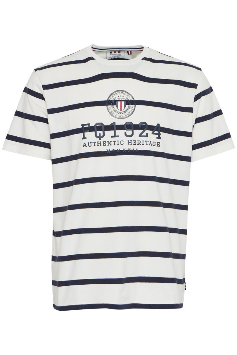 FQTOM striped tee w logo