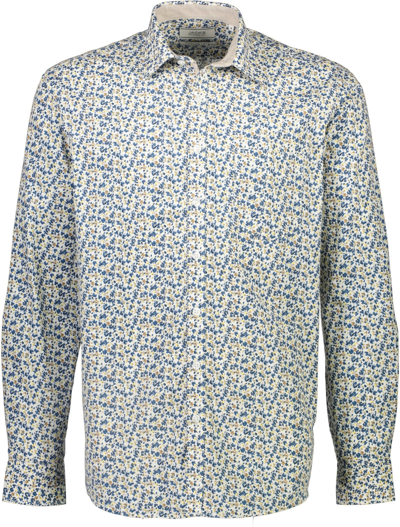 Cotton blend shirt box S/S