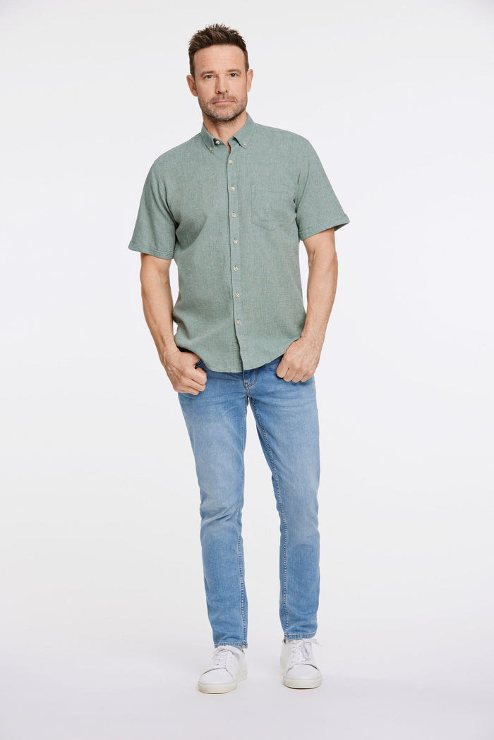 COTTON/LINEN SHIRT S/S