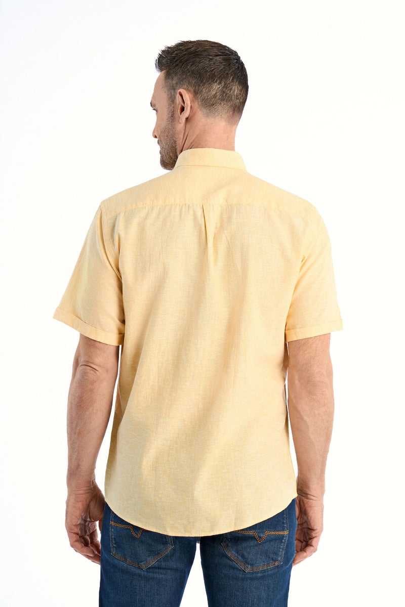 COTTON/LINEN SHIRT S/S