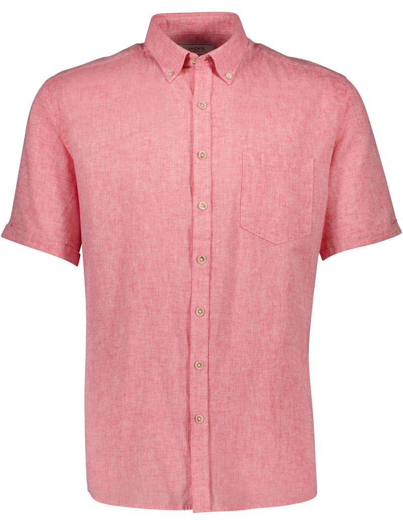 COTTON/LINEN SHIRT S/S