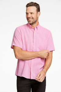 COTTON/LINEN SHIRT S/S