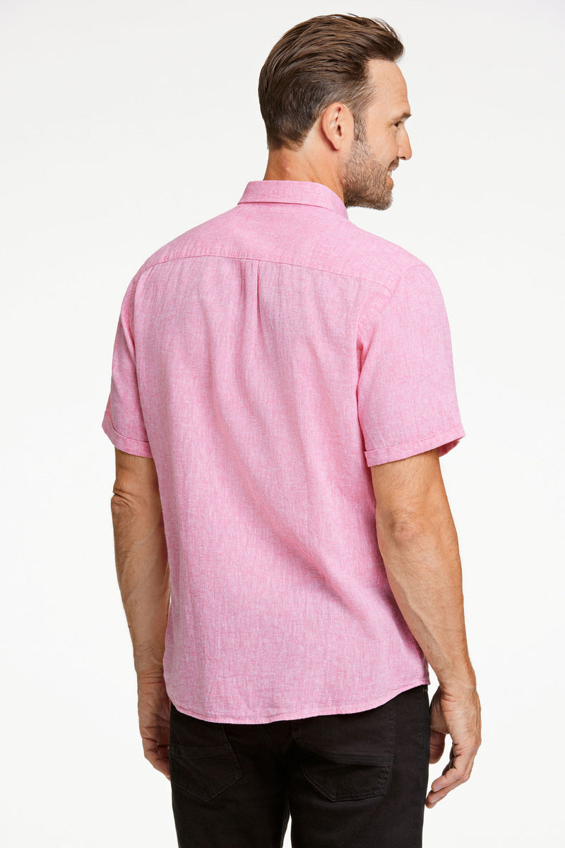 COTTON/LINEN SHIRT S/S