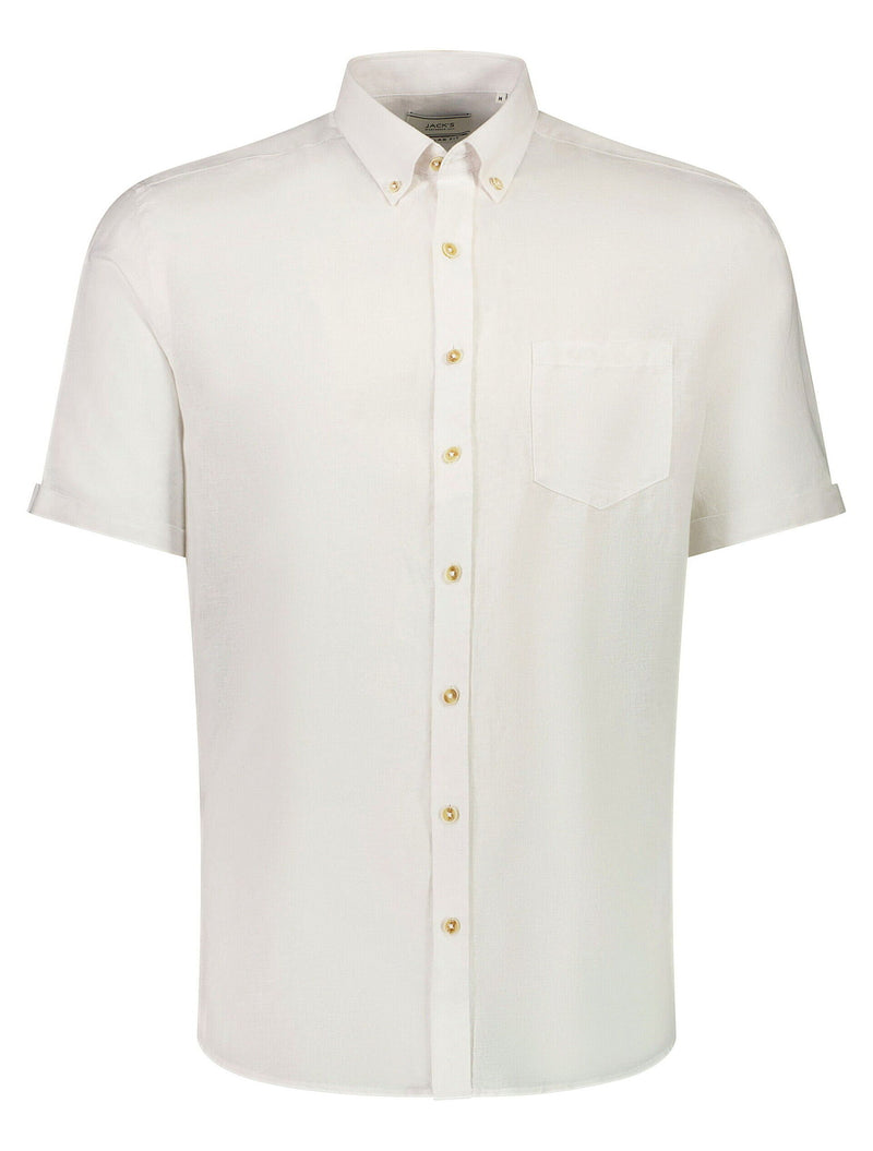 COTTON/LINEN SHIRT S/S