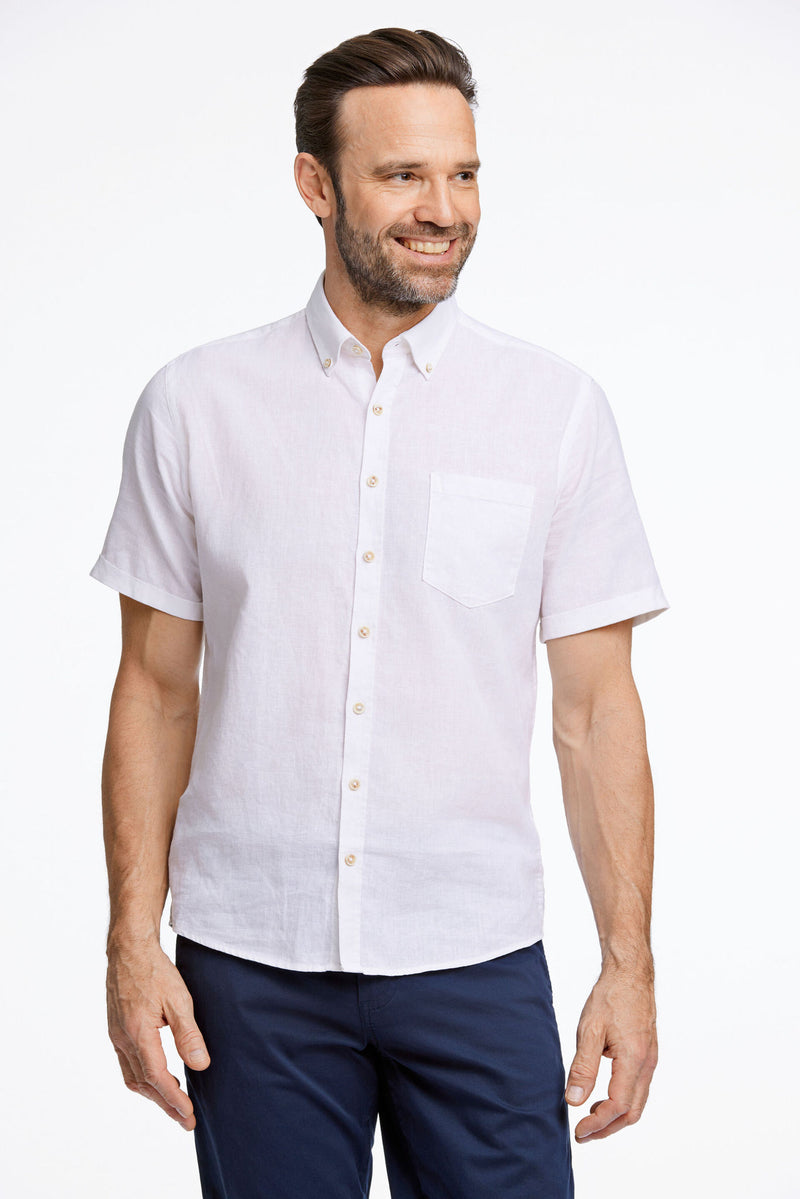 COTTON/LINEN SHIRT S/S