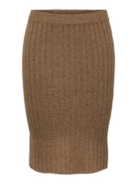 PCCAVA RIB HW KNIT SKIRT NOOS BC