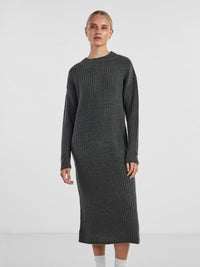 PCSALLA LS O-NECK KNIT MIDI DRESS D2D