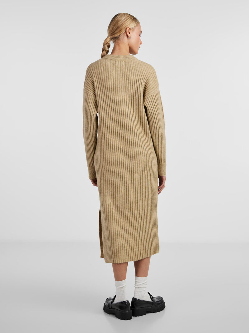 PCSALLA LS O-NECK KNIT MIDI DRESS D2D