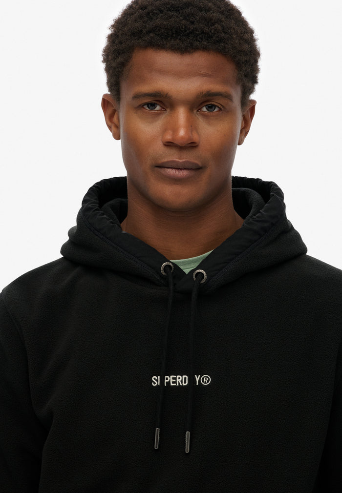 MICRO LOGO FLEECE HOOD