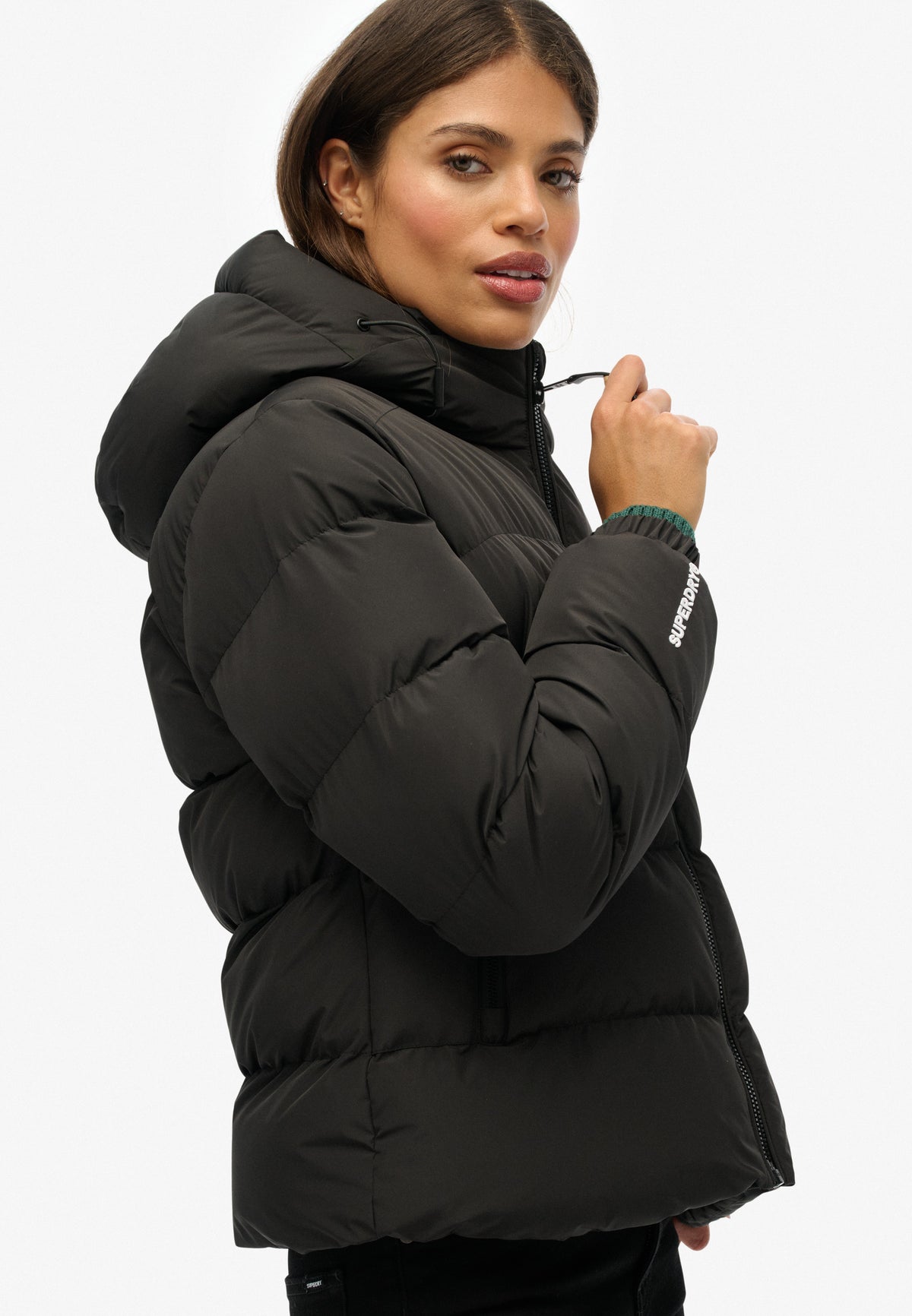 HOODED SPORTS PUFFER JACKET