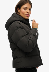 HOODED SPORTS PUFFER JACKET