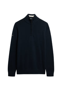 COTTON HALF ZIP KNIT