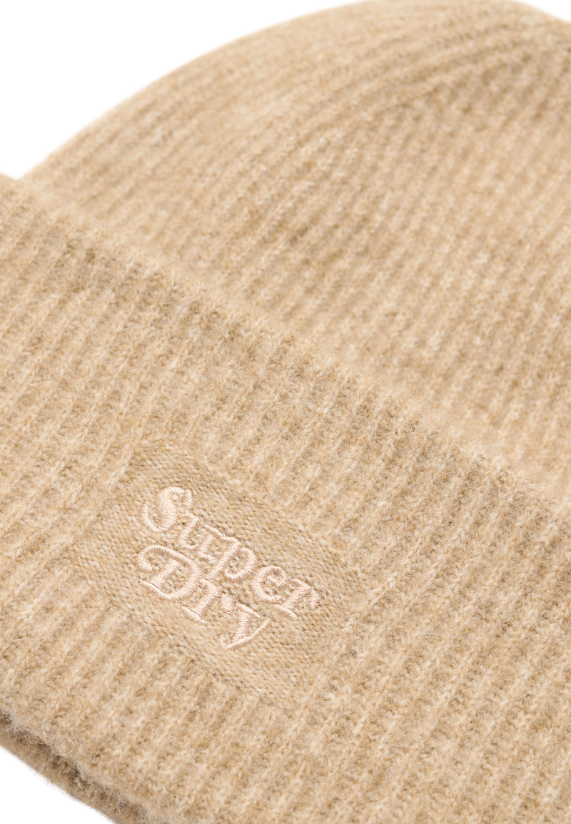 SOFT RIB KNIT BEANIE HAT