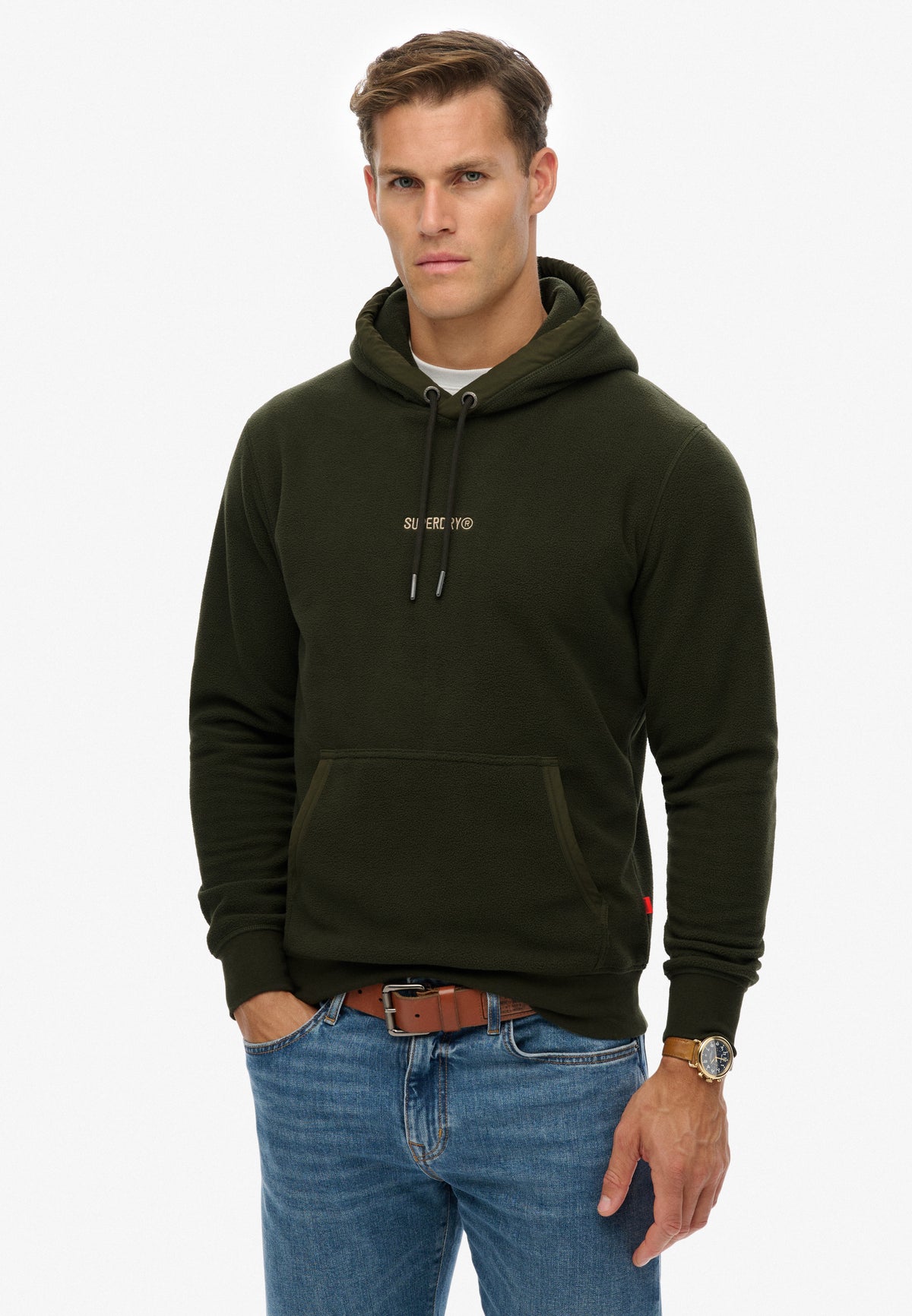 MICRO LOGO FLEECE HOOD