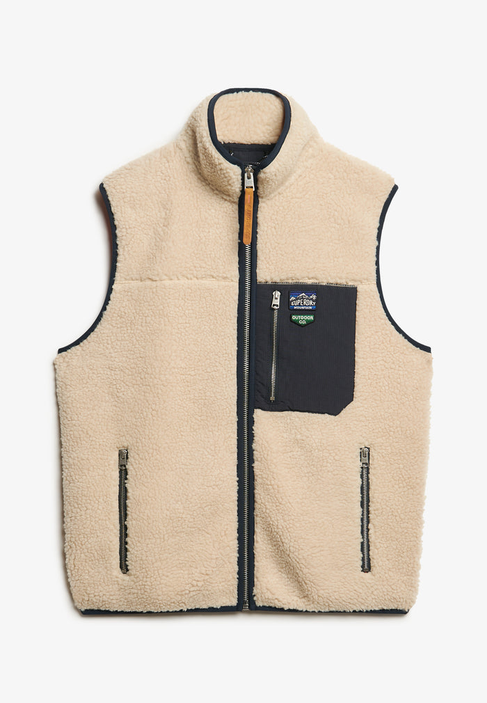 VINTAGE RETRO FLEECE GILET