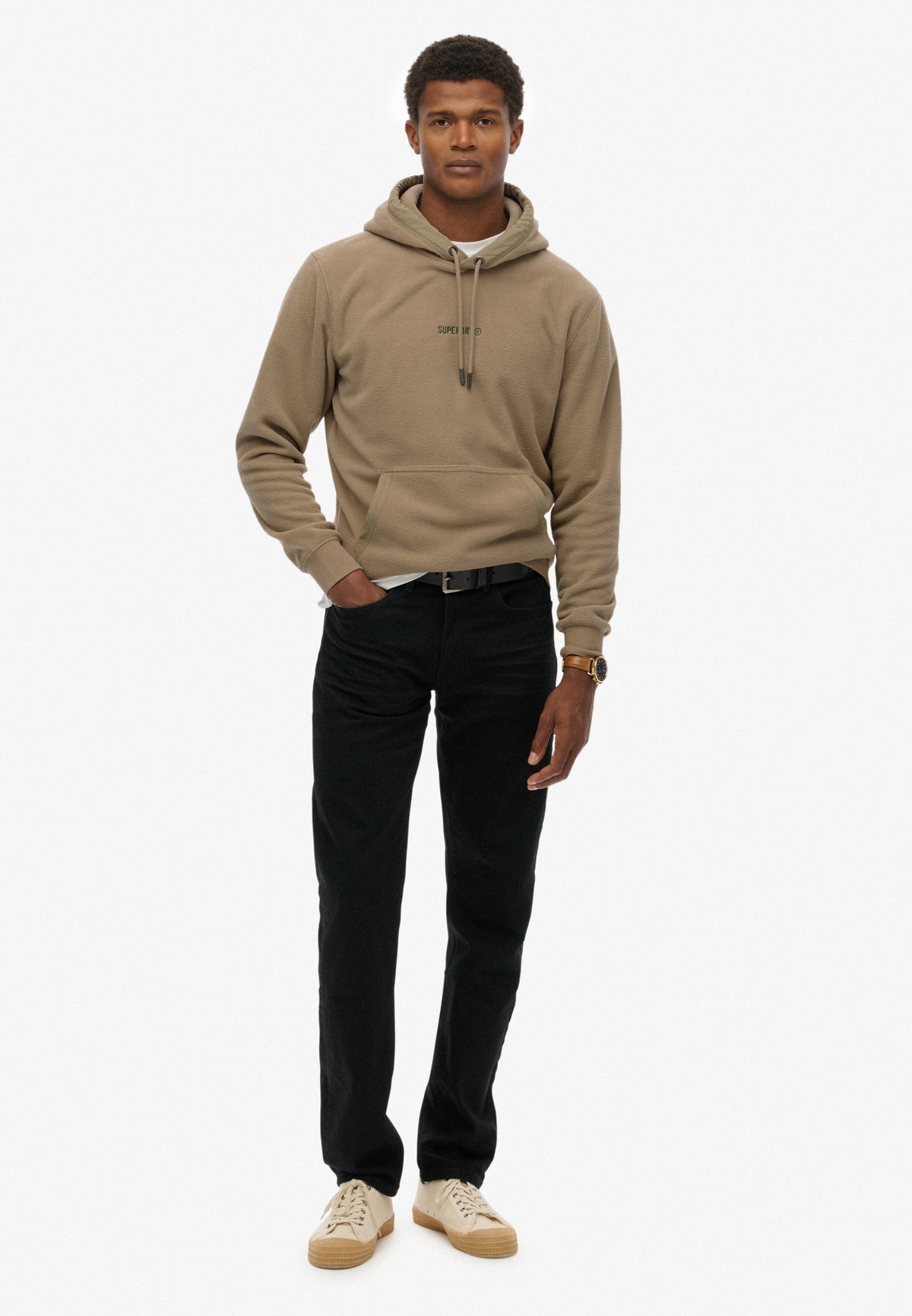MICRO LOGO FLEECE HOOD