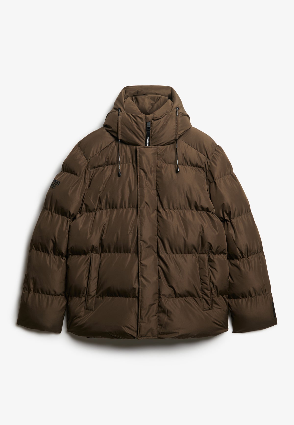 HOODED 5 BAFFLE SPORTS PUFFER
