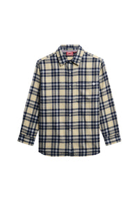 CHECK FLANNEL BOYFRIEND SHIRT