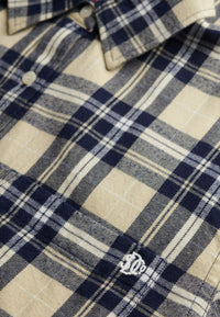 CHECK FLANNEL BOYFRIEND SHIRT