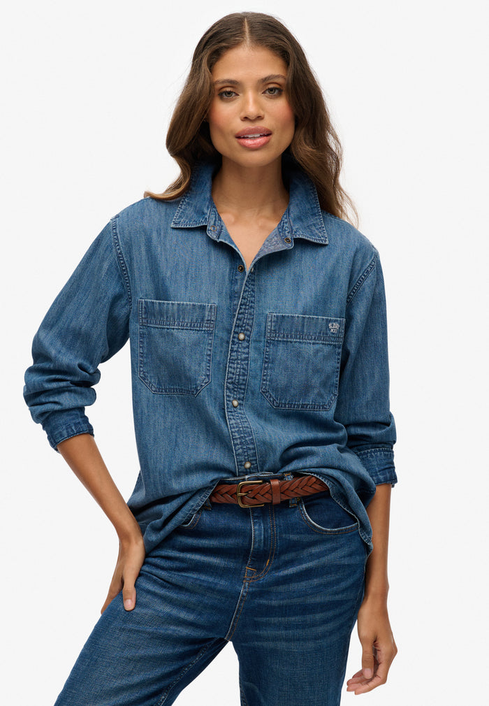 DENIM OVERSIZED SHIRT