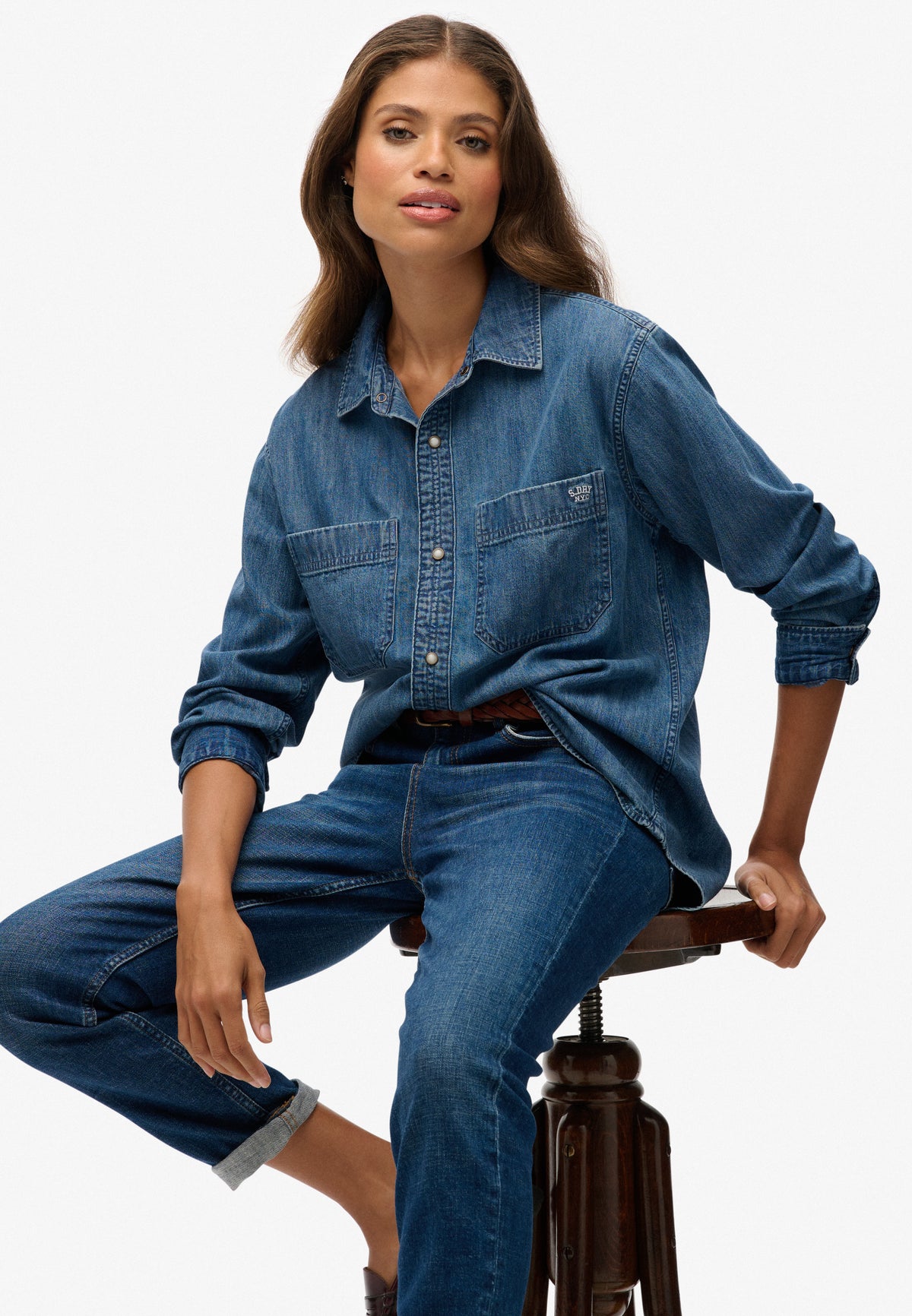DENIM OVERSIZED SHIRT