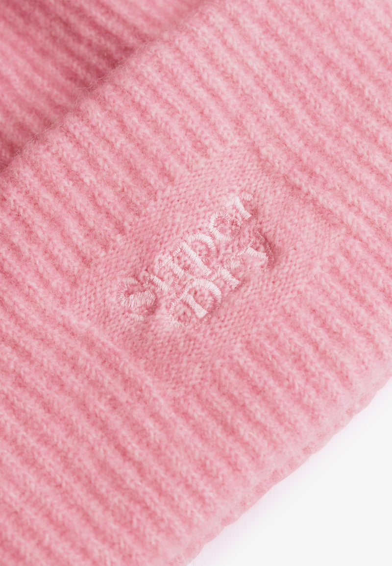 SOFT RIB KNIT BEANIE HAT