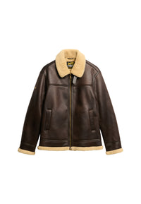 FAUX SHEARLING AVIATOR JACKET