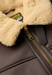 FAUX SHEARLING AVIATOR JACKET