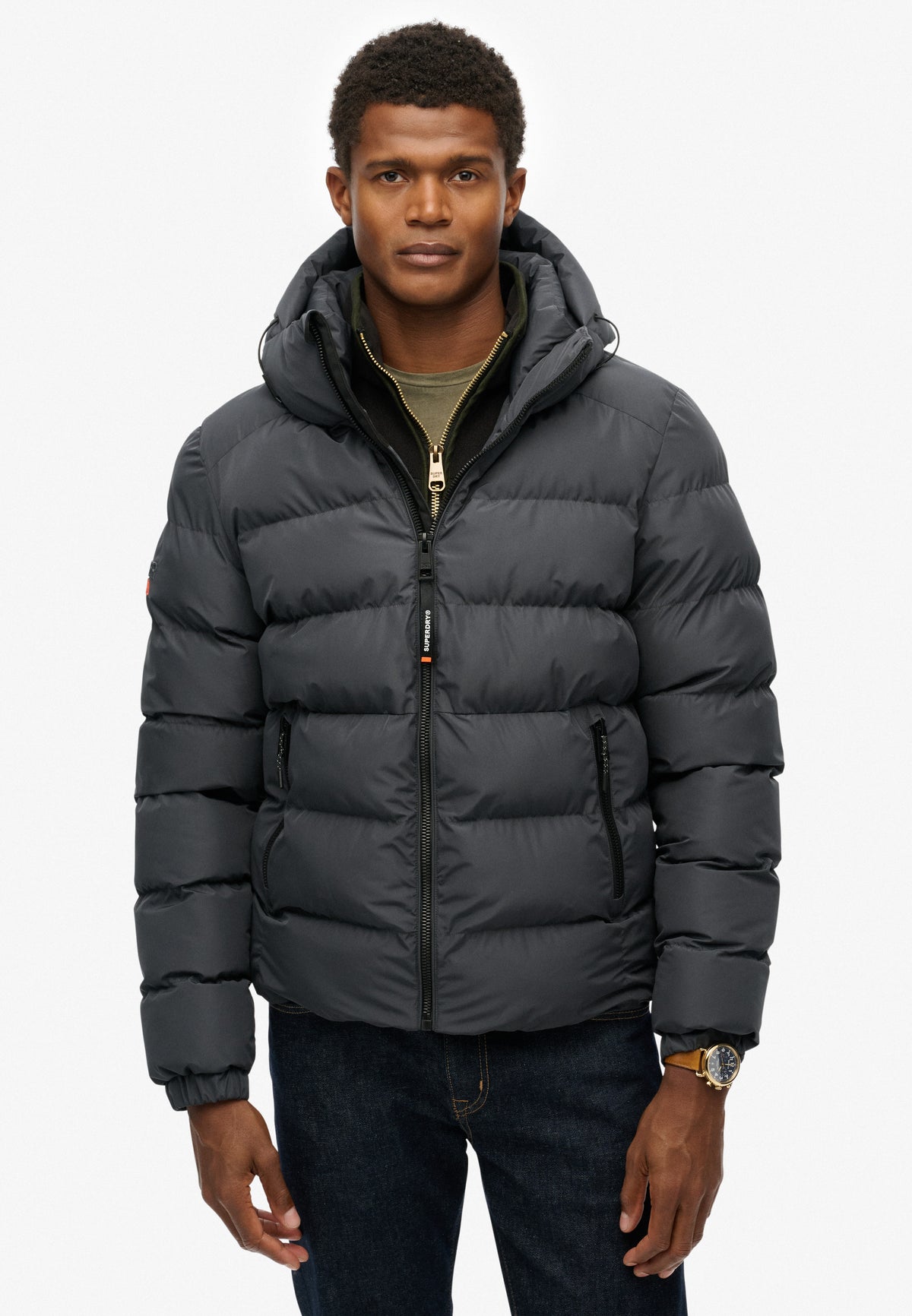 HOODED SPORTS PUFFER JACKET