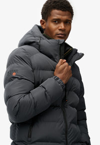 HOODED SPORTS PUFFER JACKET