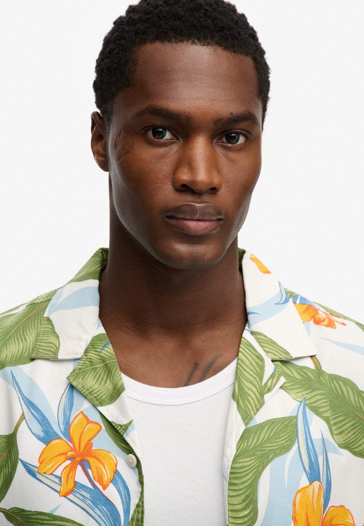 HAWAIIAN PRINT S/S SHIRT