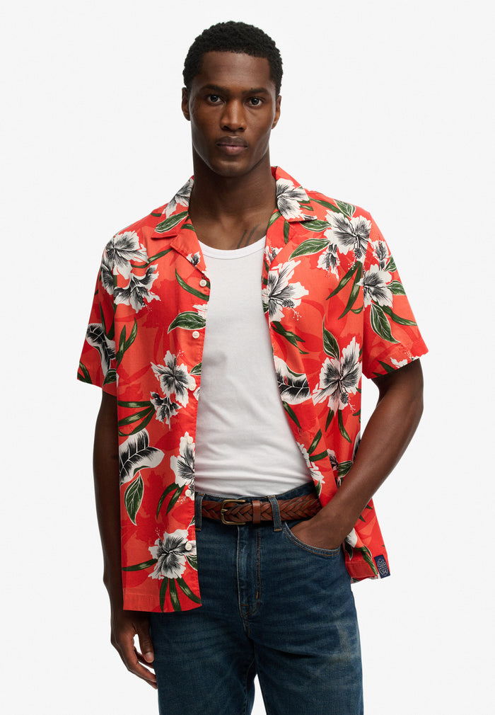 HAWAIIAN PRINT S/S SHIRT
