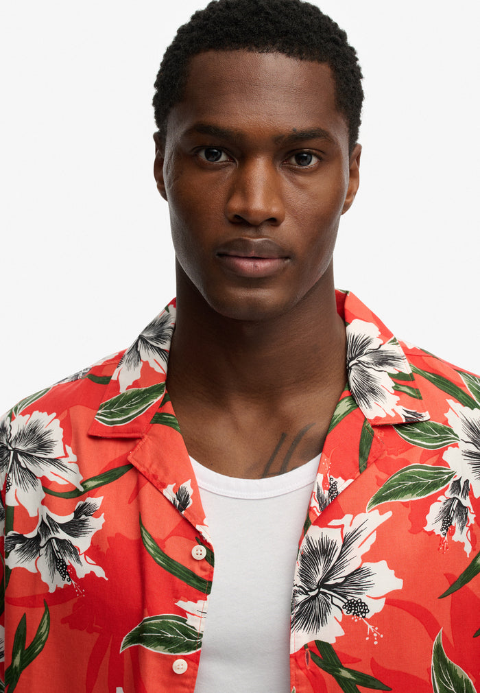 HAWAIIAN PRINT S/S SHIRT