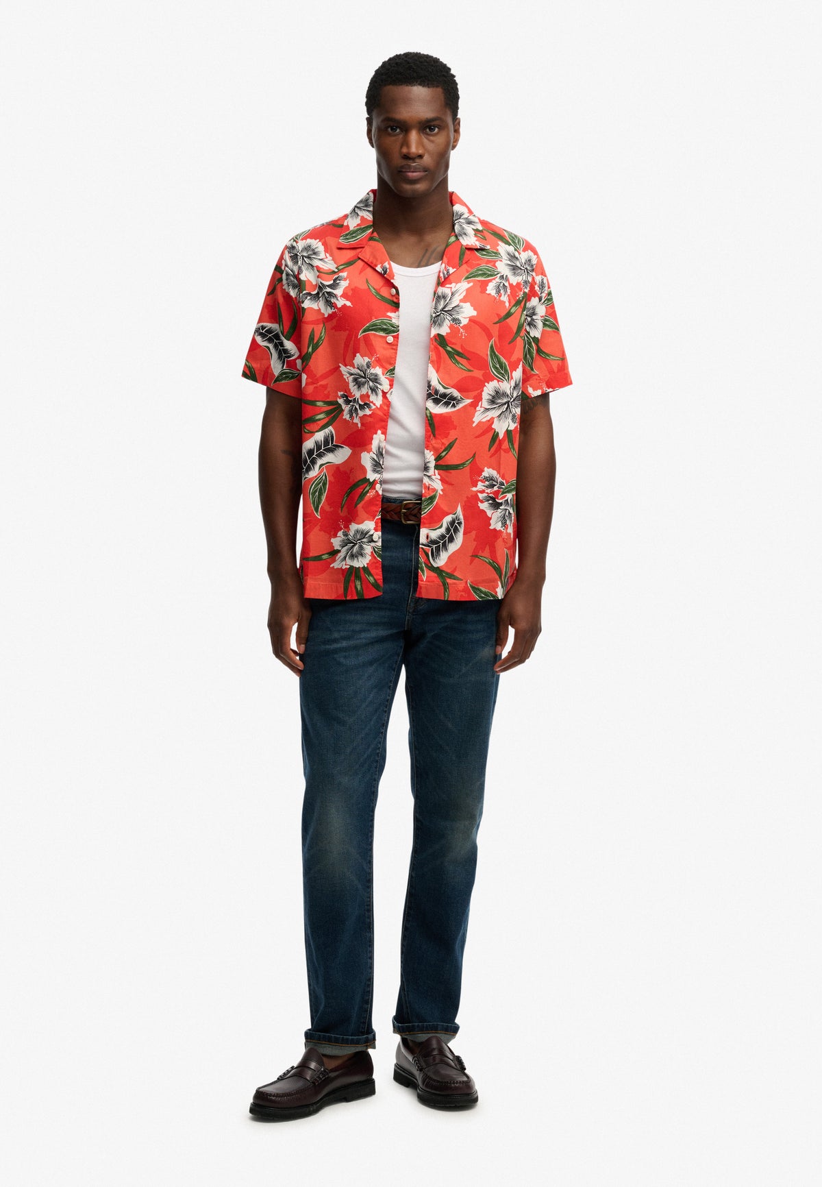 HAWAIIAN PRINT S/S SHIRT