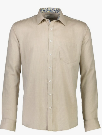 Cotton blend shirt box L/S