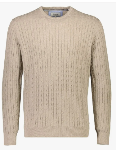 O-neck cable knit